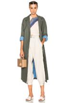 Rachel Comey Zia Trench Coat In Green