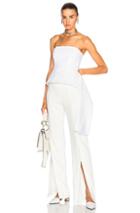 Cushnie Et Ochs Corset Top With Side Sashes In White