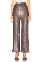 Rodarte Hand Beaded Cropped Pants In Purple,metallics