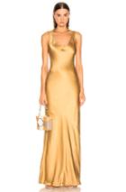 Nili Lotan Bazile Gown In Yellow