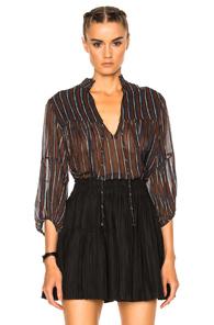 Apiece Apart Loreto Top In Black,stripes