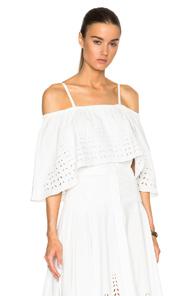 Tanya Taylor Ione Top In White