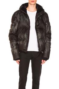 Kru Strato K2 Shibori Down Jacket In Black,ombre & Tie Dye