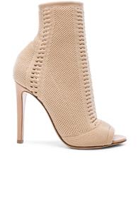 Gianvito Rossi Knit Booties In Neutrals