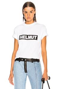 Helmut Lang Logo Tall Tee In White