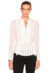 3.1 Phillip Lim Long Sleeve Top In White