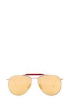 Thom Browne Limited Edition Mirrored Aviator In Metallics