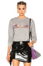 Msgm New York Sweatshirt In Gray