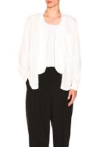 Comme Des Garcons Homme Plus Polyester Shirt In White
