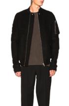 Rick Owens Flight Bomber In Black