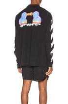 Off-white Diag Thermo Tee In Black
