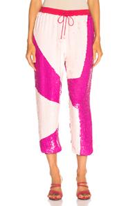 Retrofete For Fwrd Stacia Jogger In Geometric Print,pink