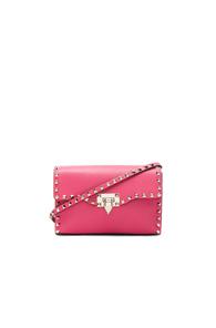 Valentino Medium Rockstud Shoulder Bag In Pink
