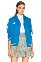 Isabel Marant Etoile Darcy Sporty Knit Track Jacket In Blue