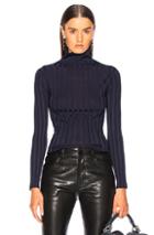Acne Studios Sheer Knit Top In Blue