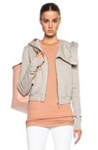 Drkshdw By Rick Owens Mountain Hoodie In Gray