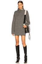 Ag Adriano Goldschmied Amity Funnel Sweater Dress In Gray