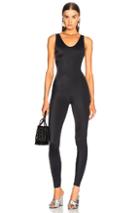 Norma Kamali Marissa Cat Jumpsuit In Black