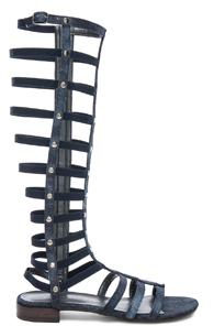 Stuart Weitzman Denim Gladiator Sandals In Blue