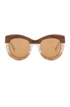 3.1 Phillip Lim Rounded Sunglasses In Neutrals