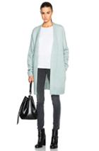 Acne Studios Raya Short Mohair Sweater In Green