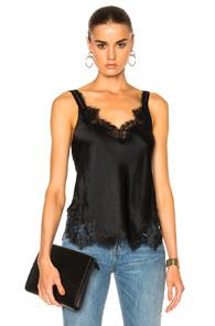 Helmut Lang Lace Slip Top In Black