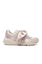Fenty By Puma Bow Satin Sneakers In Neutrals,pink
