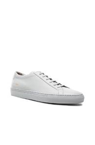 Common Projects Original Leather Achilles Low In Gray
