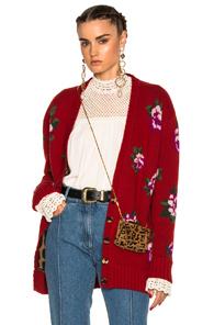 Magda Butrym Rochester Sweater In Red,floral