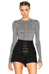 Christopher Kane Lurex Long Sleeve Sweater