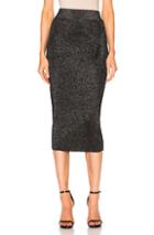 Cushnie Et Ochs Knit Pencil Skirt In Black,gray,metallics