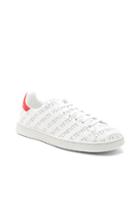 Vetements Perforated Leather Sneakers In White