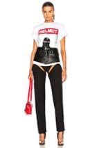 Helmut Lang Leather Yoke In Black