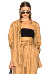 Lemaire Light Single Button Jacket In Neutral