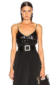 Galvan Moonlight Camisole Top In Black