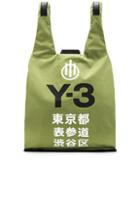 Y-3 Yohji Yamamoto Omotesando Shopper Bag In Green