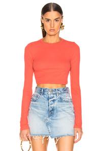 Cotton Citizen Venice Crop Tee In Orange