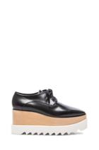 Stella Mccartney Felik Faux Leather Platforms In Black