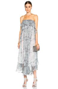 Zimmermann Empire Mist Dress In Blue,floral,metallics