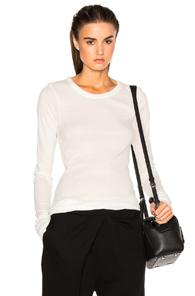 Ann Demeulemeester Long Sleeve Tee In White
