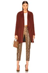 Rag & Bone Reversible Kaye Coat & Vest In Red,brown