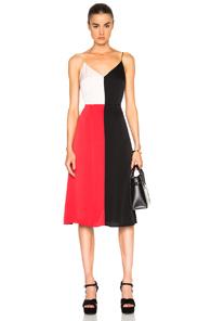 Tanya Taylor Poppy Dress In Red,black