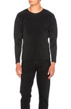 Homme Plisse Issey Miyake Long Sleeve Tee In Black