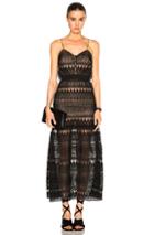 Self-portrait Full Teardrop Guipere Patterned Dress In Black