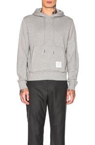 Thom Browne Honeycomb Pique Hoodie In Gray