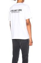 Helmut Lang Taxi Project Paris Tee In White