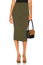 Victoria Beckham Signature Fitted Skirt In Green