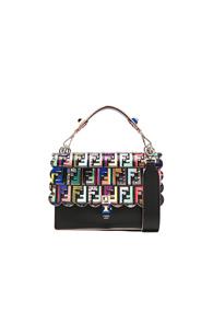 Fendi Ff Printed Kan I In Black