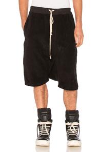 Drkshdw By Rick Owens Pod Shorts In Black