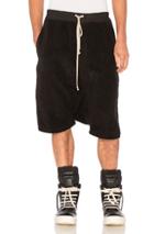 Drkshdw By Rick Owens Pod Shorts In Black
